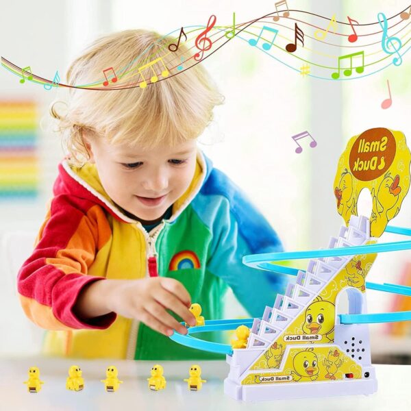 Duck Climbing Stairs Toy Rail Car Toy - Image 7