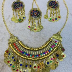 Afghani Necklace Jhumka and Jhoomar