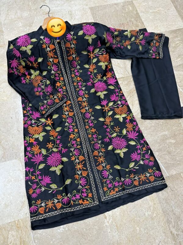 Heavy Embroidered 3 Pcs Suit for Women - Image 4
