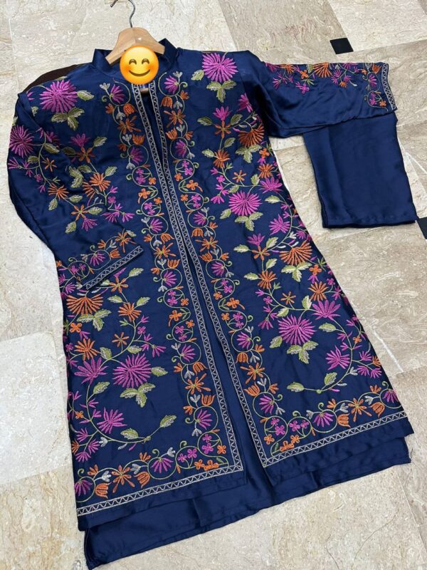 Heavy Embroidered 3 Pcs Suit for Women - Image 6