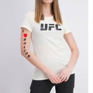 UFC T Shirt for Women White