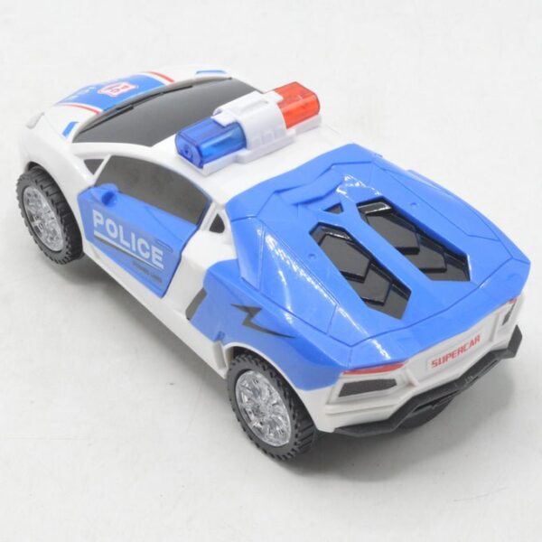 Stunt Police Car with Sound and Light for Kids - Image 2