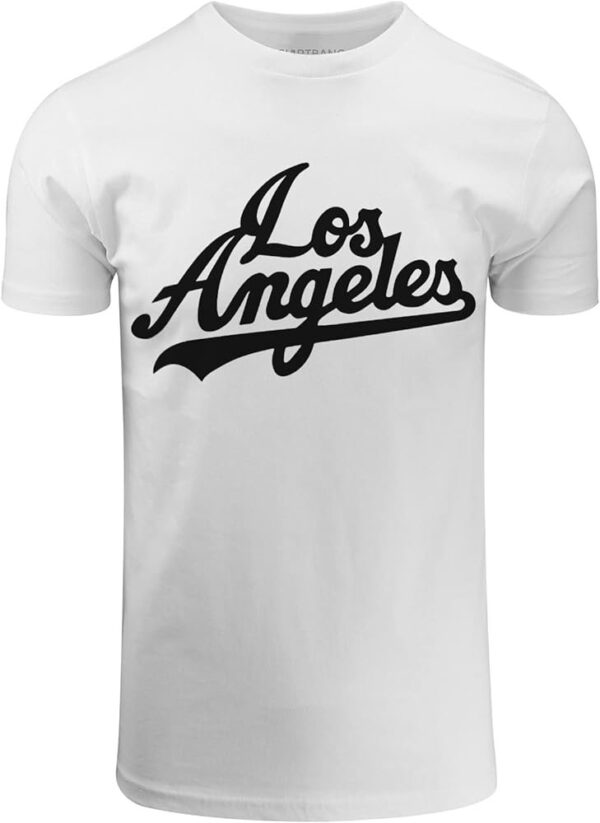 Los Angeles T Shirt for Men White - Image 4