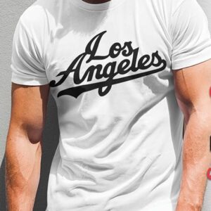 Los Angeles T Shirt for Men White