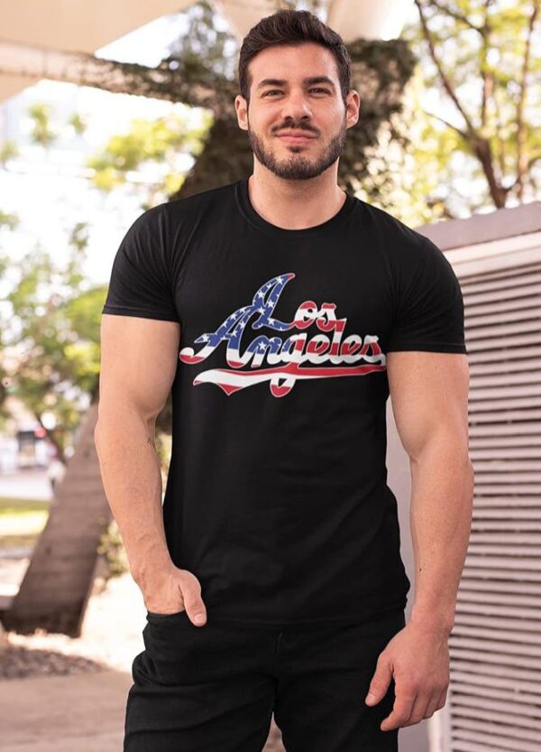 Los Angeles T Shirt for Men Black