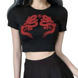 Red Dragons top for Women and Girls