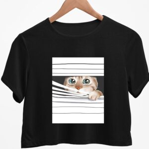 Cat Crop top for Women and Girls