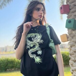 Green Dragon T Shirt for Women and Girls