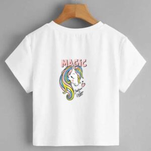 Magic Unicorn Crop top for Women and Girls