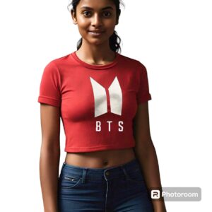 BTS Printed Crop top for Women and Girls