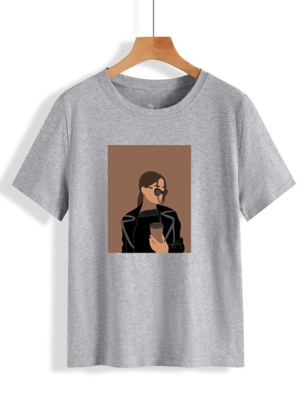 Women face printed t-shirt for Girls - Image 5