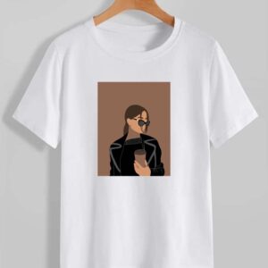 Women face printed t-shirt for Girls