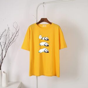 Pandas printed t shirt for Girls