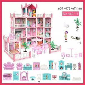 Beautiful Home Doll House Villa for Kids 4 Storey - Model 462-11