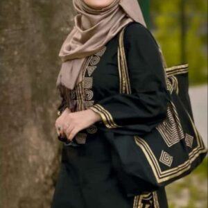 Cotton 3Pcs With Bag Arrival
Neck, Bottom Trouser Embroidered With Lace Work Shirt And Emb & Lace Work Bag