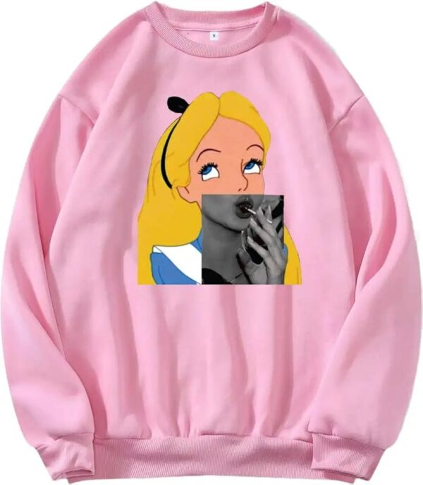 Cute Girl Winter Sweatshirt for Women - Image 2