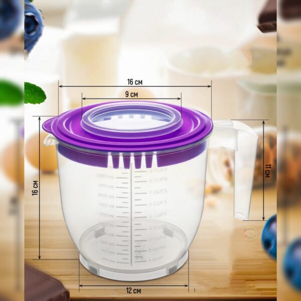 2200Ml Plastic Mixing Bowl