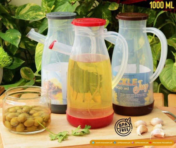ARONI 1-LITRE KITCHEN PLASTIC OIL JUG - Image 3