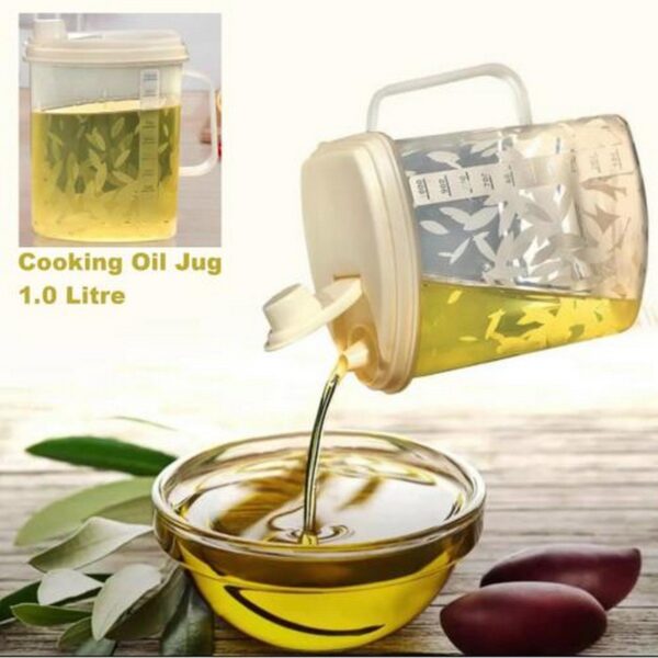 ARONI 1-LITRE KITCHEN PLASTIC OIL JUG - Image 6