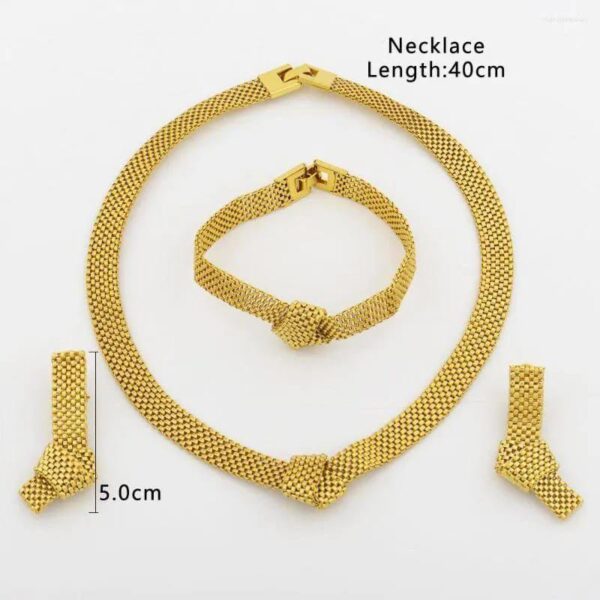 24k Gold Plated Jewellery Set - Image 4