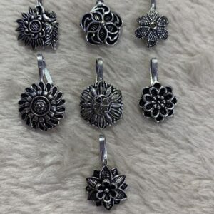 Indian Oxidized Nose Pin for Women