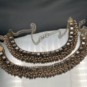 Indian Oxidized Anklet Pazeb for Women Girls