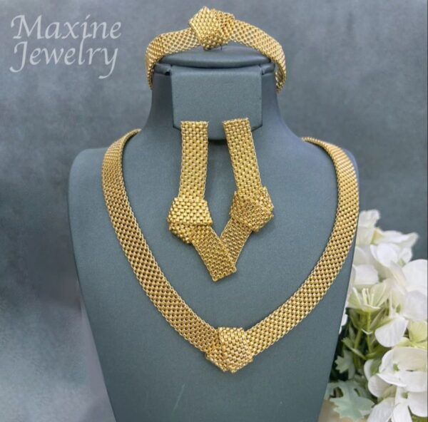 24k Gold Plated Jewellery Set - Image 5