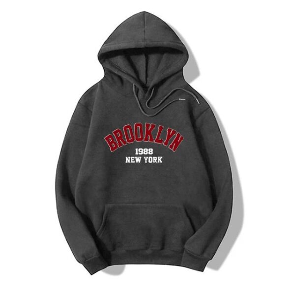 Brooklyn New York Pullover Hoodie for Men and Women - Image 2