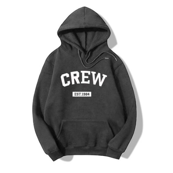 Crew 1984 Pullover Hoodie for Men and Women - Image 2