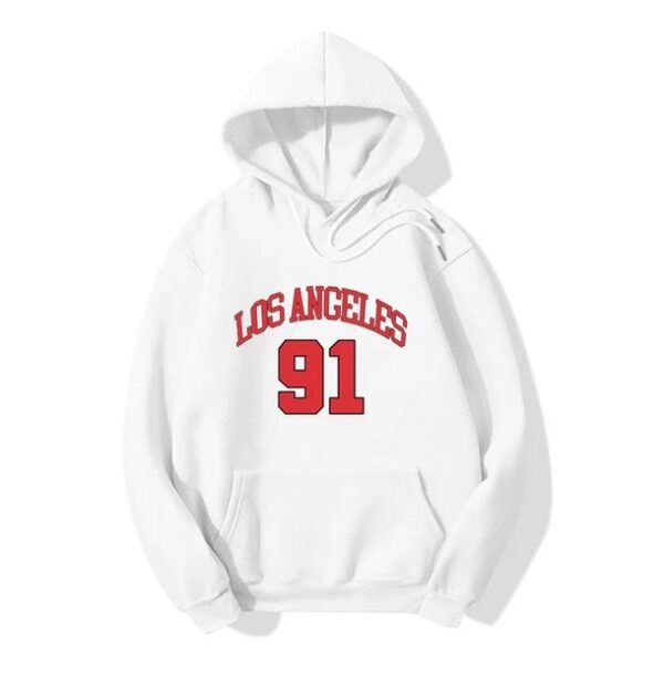 Los Angeles 91 Pullover Hoodie for Men and Women - Image 2