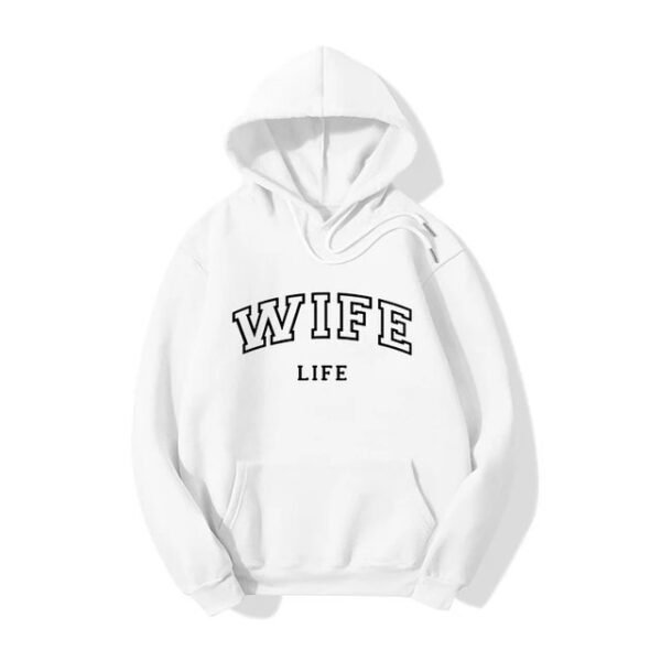 Wife Life pullover hoodie for Women - Image 3