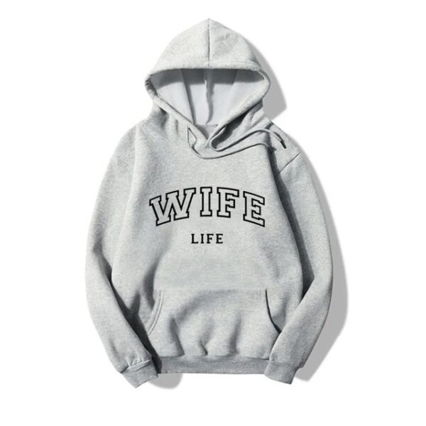 Wife Life pullover hoodie for Women - Image 2