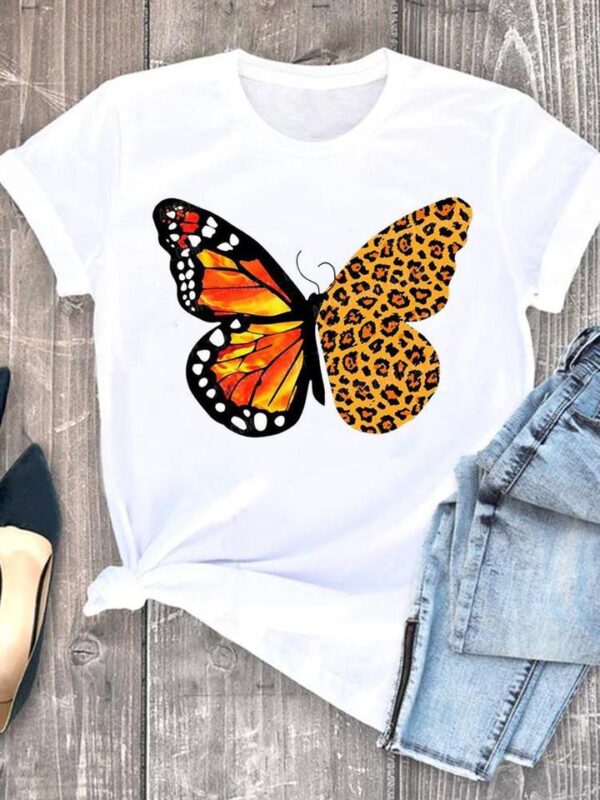 Butterfly t shirt for Kids Girls - 7-8 Years