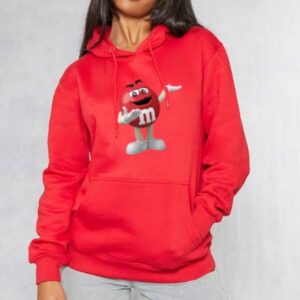 M&M Candy Red hoodie for Girls Women