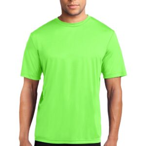 Plain Neon Green half Sleeves t-shirt for Men