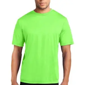 Plain Neon Green half Sleeves t-shirt for Men