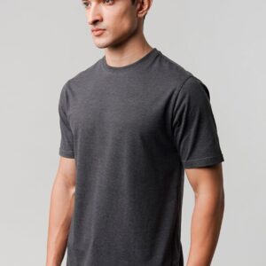 Plain Charcoal Grey half Sleeves t-shirt for Men